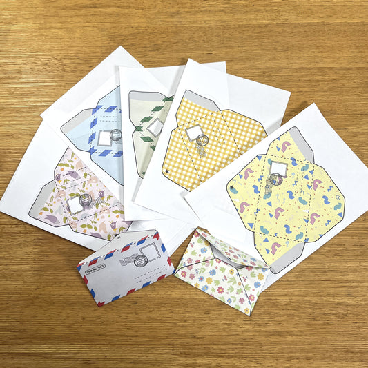 お手紙セット(手作り封筒)