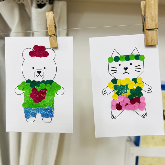 ドットフレークアート – 穴あけパンチの活動