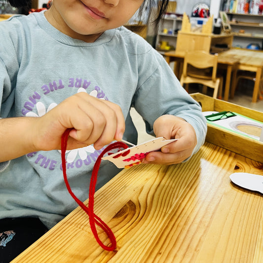 冬のぬいさしステッチガーランド