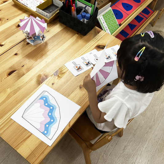 Spin and Play! Carousel-Inspired Pinwheel Craft