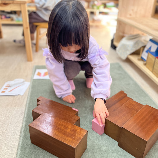 Montessori Pink Tower & Brown Stair All-in-One Pattern Card Set