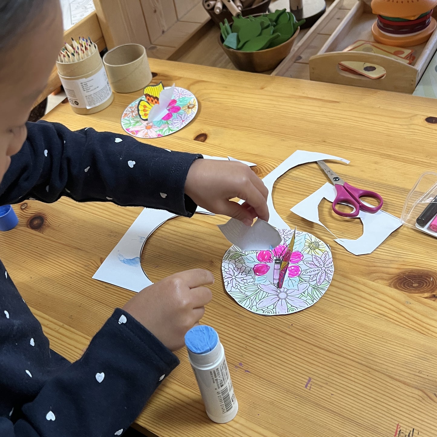 Pop-Up Butterfly - Cut and Coloring  Activity