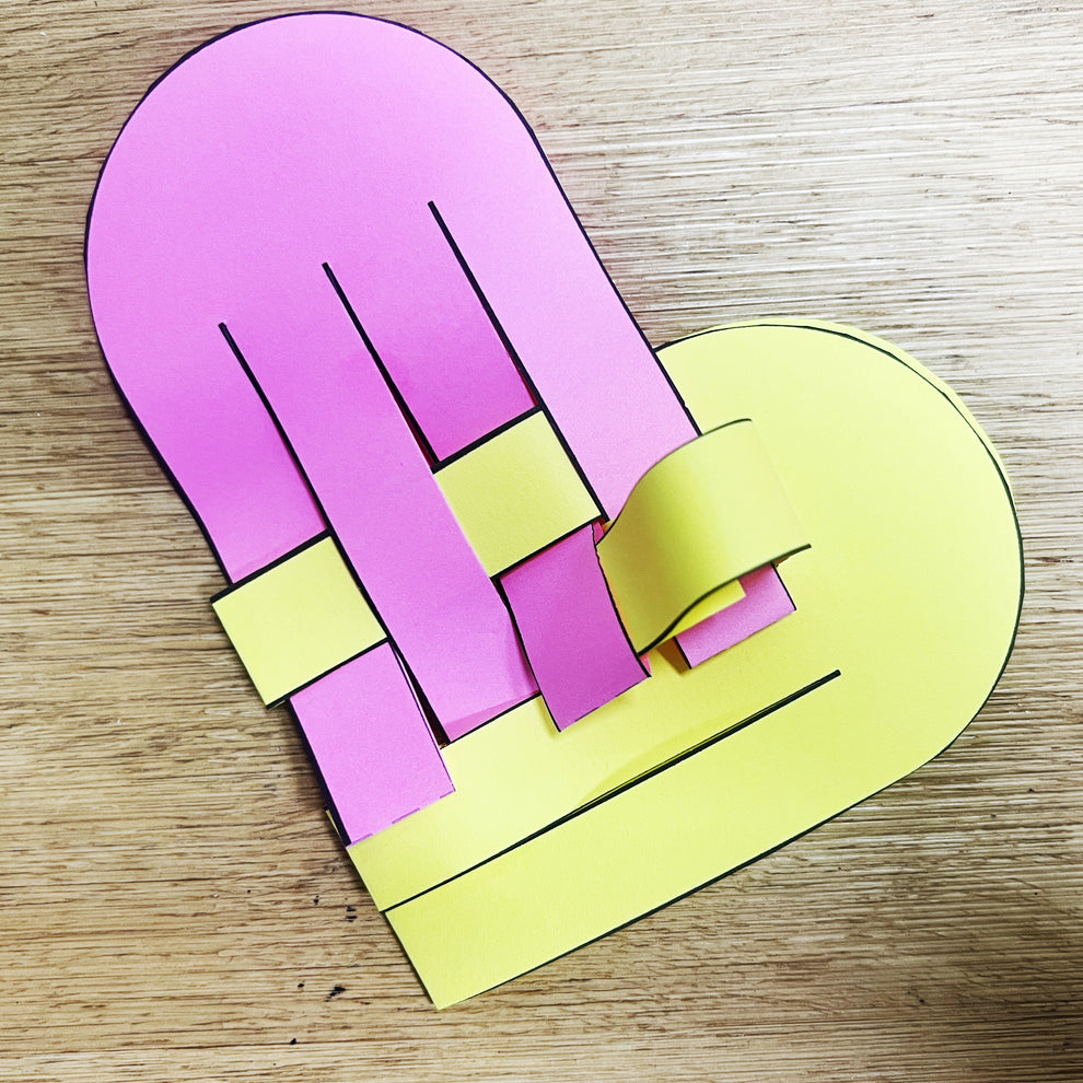 Plaited Letters Heart Bag (Paper Plaiting) – Montessori Resource Store Bambino