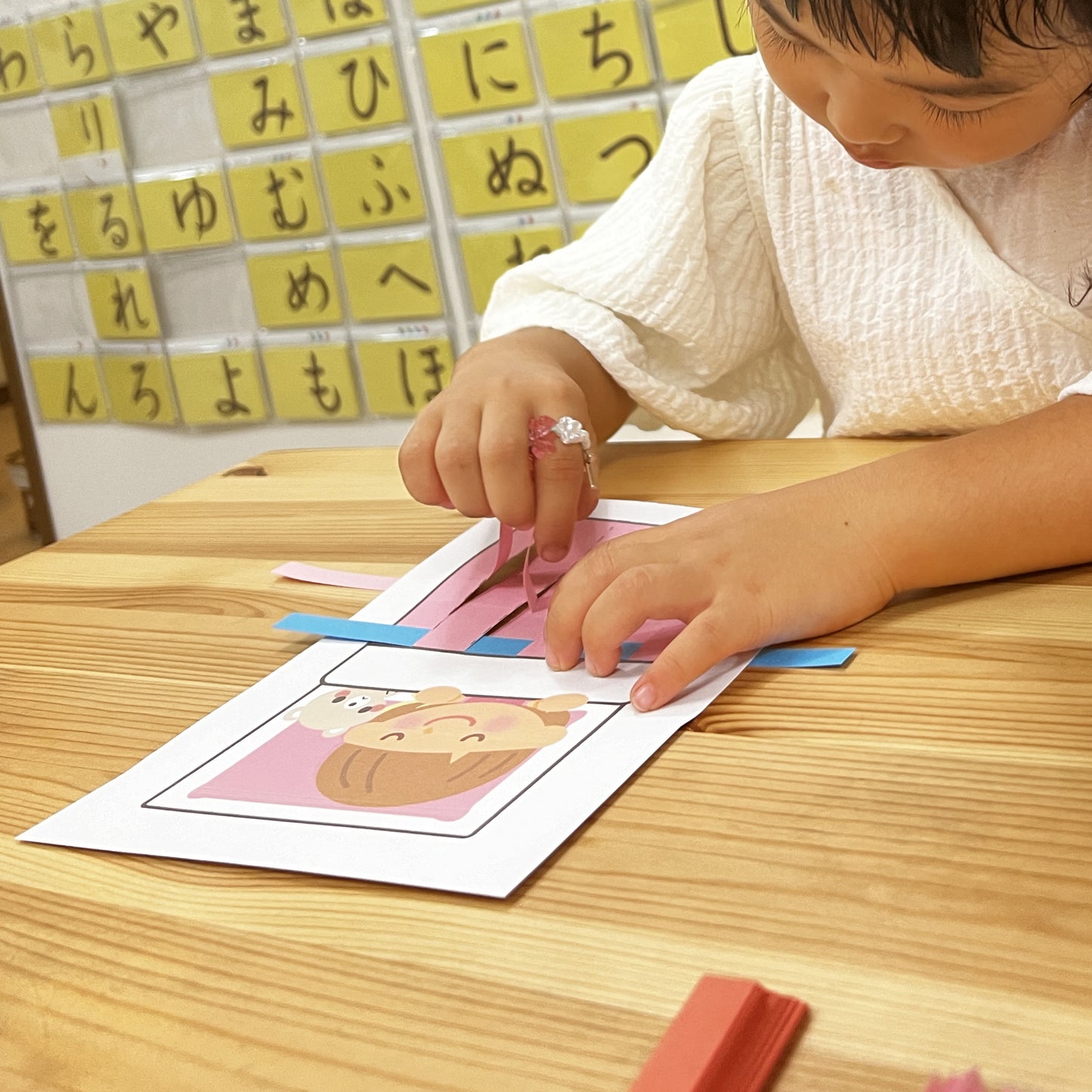 Kit de tissage de papier pour couverture colorée