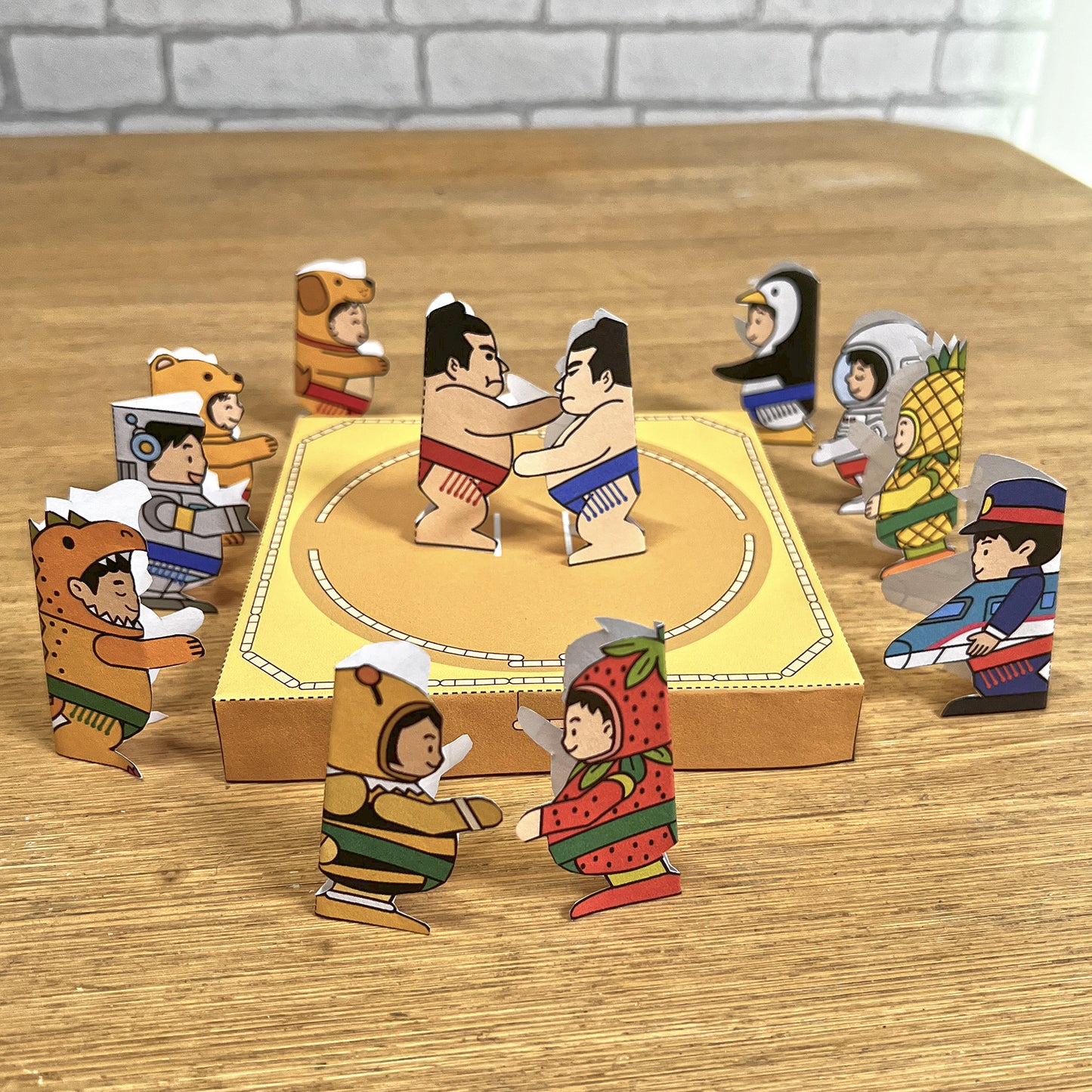 Japanese Paper Sumo Craft – Printable Make-and-Play Activity