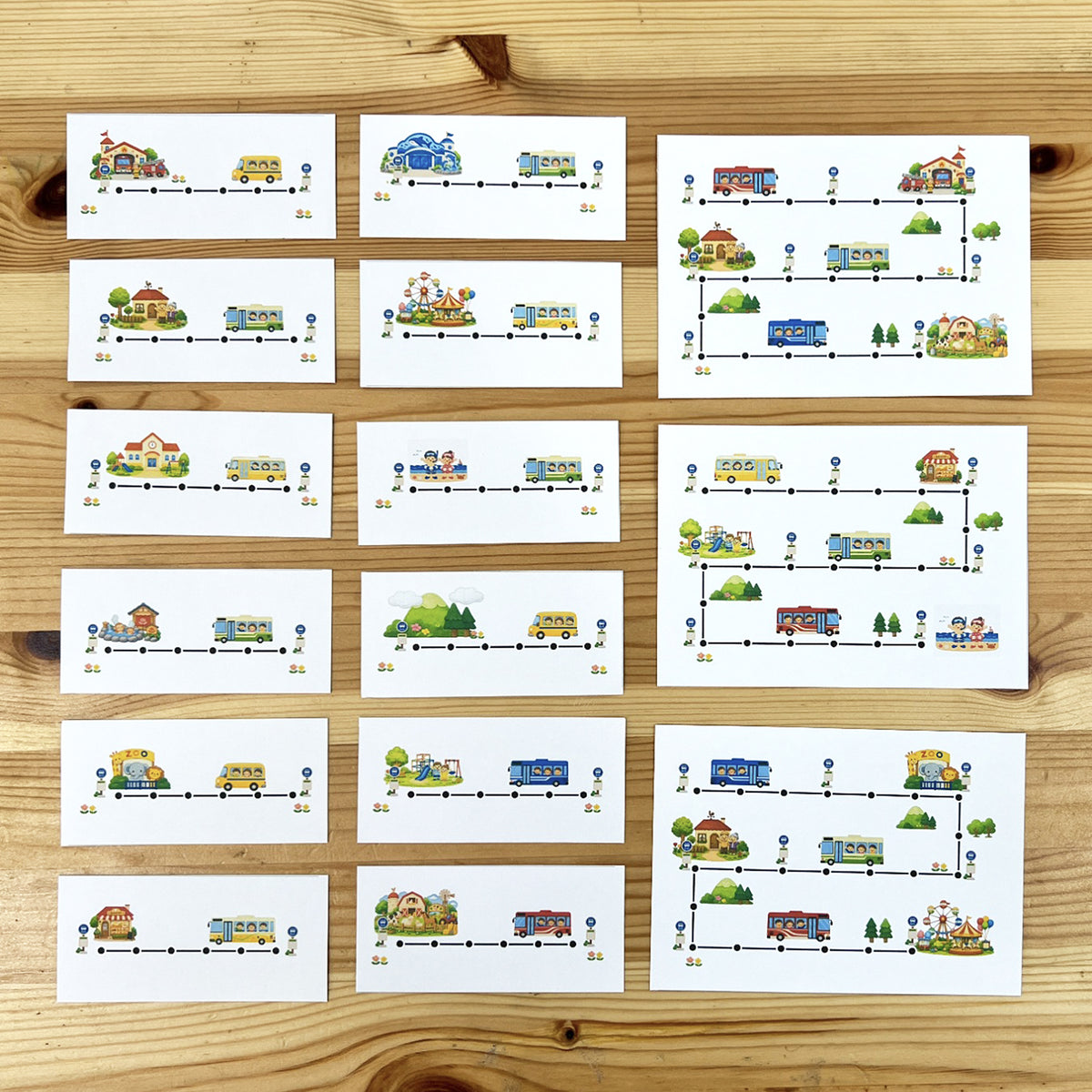 Fiches de couture : Voyage en bus