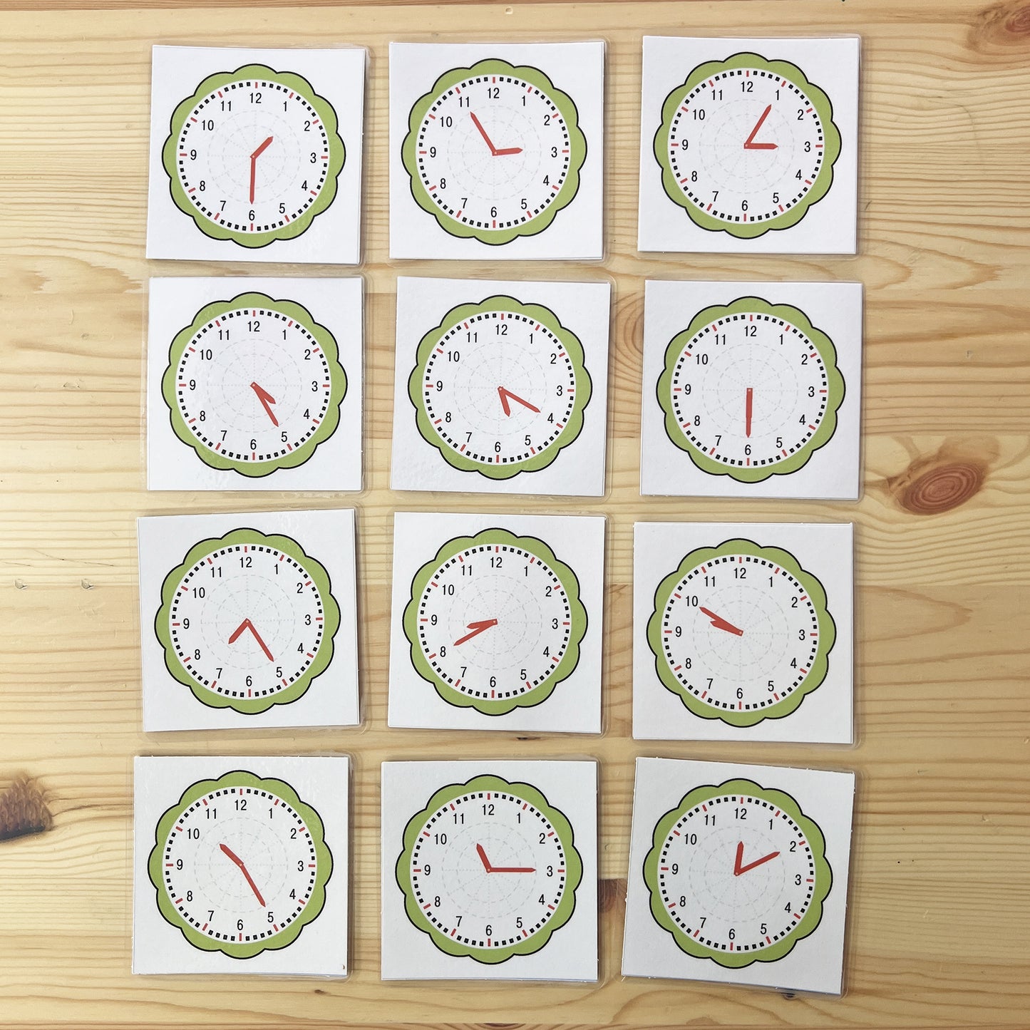 Clock Learning Cards | Learn Time with Analog and Digital Clocks (Japanese & English Version)