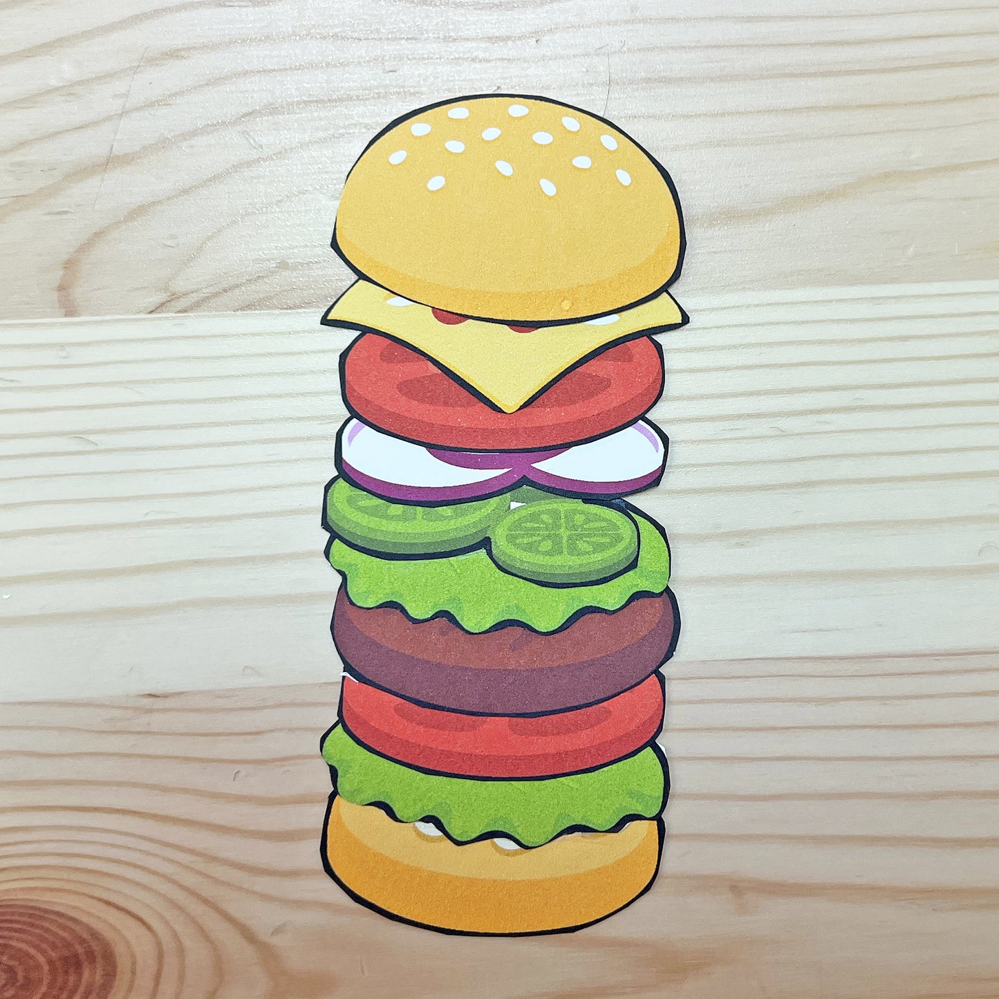 Cut & Build Your Own Burger Tower!