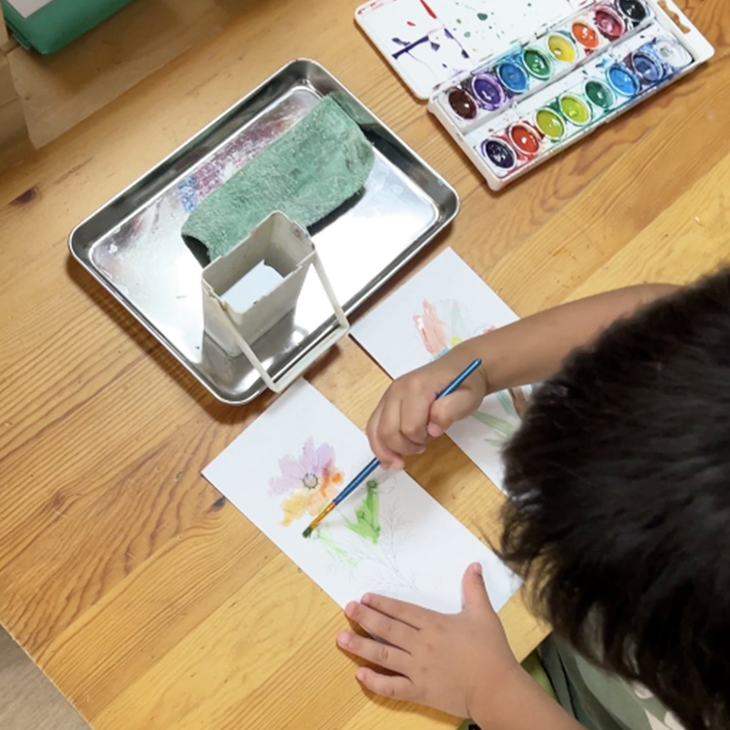 Watercolor Coloring Pages: Flowers | 30 Easy Watercolor Art Sheets for Children and Adults