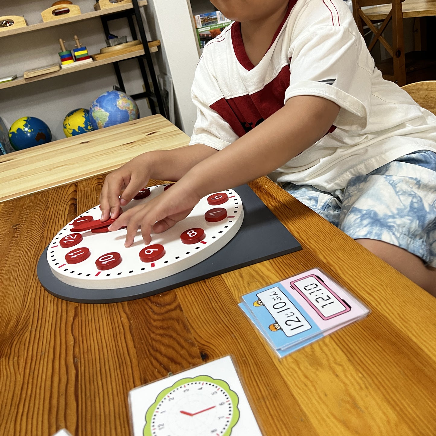 Clock Learning Cards | Learn Time with Analog and Digital Clocks (Japanese & English Version)