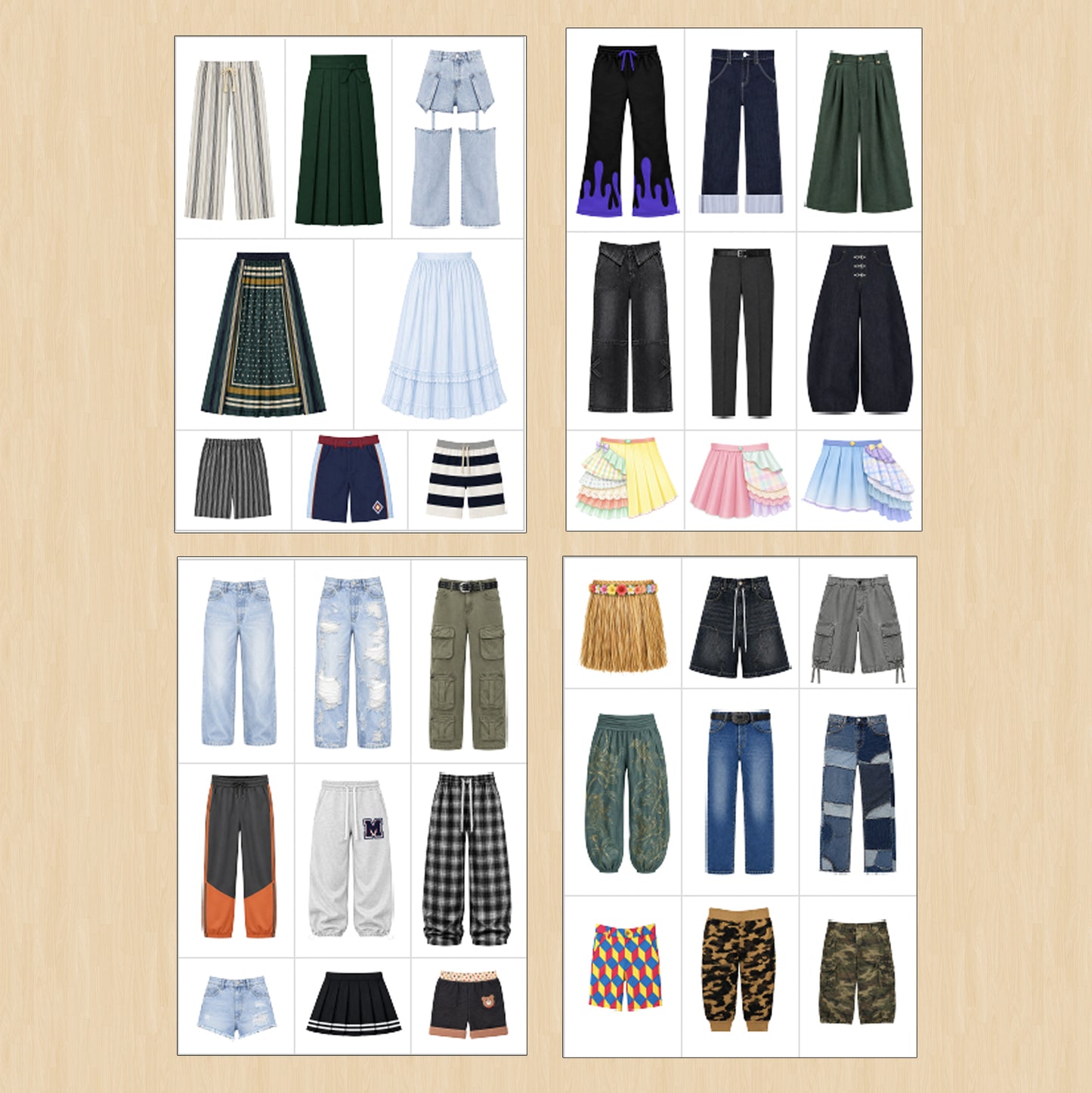 Divertiti con tanti stili! Attività di moda da ritagliare e incollare
