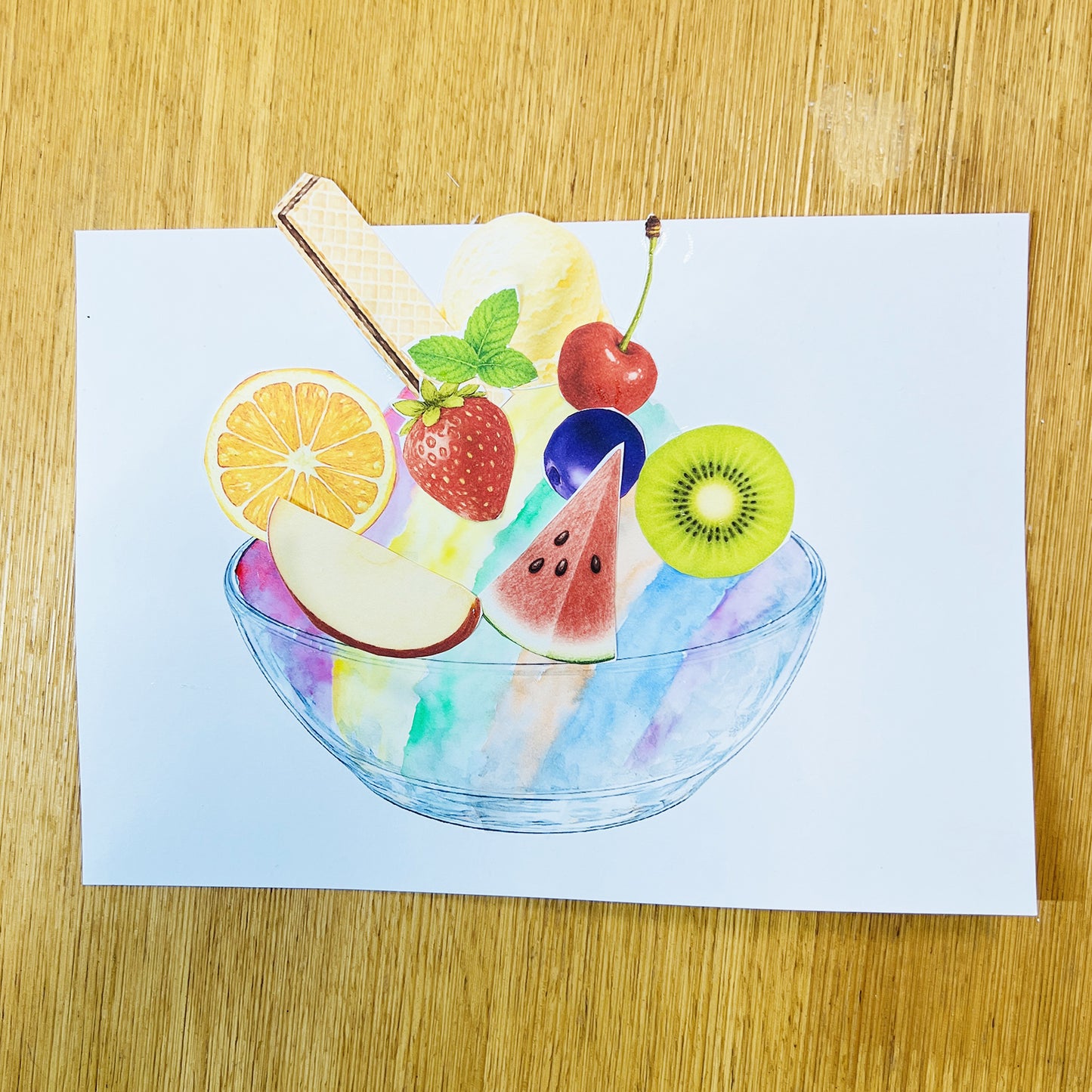 Create Your Own Shaved Ice! Watercolor Decoration Art