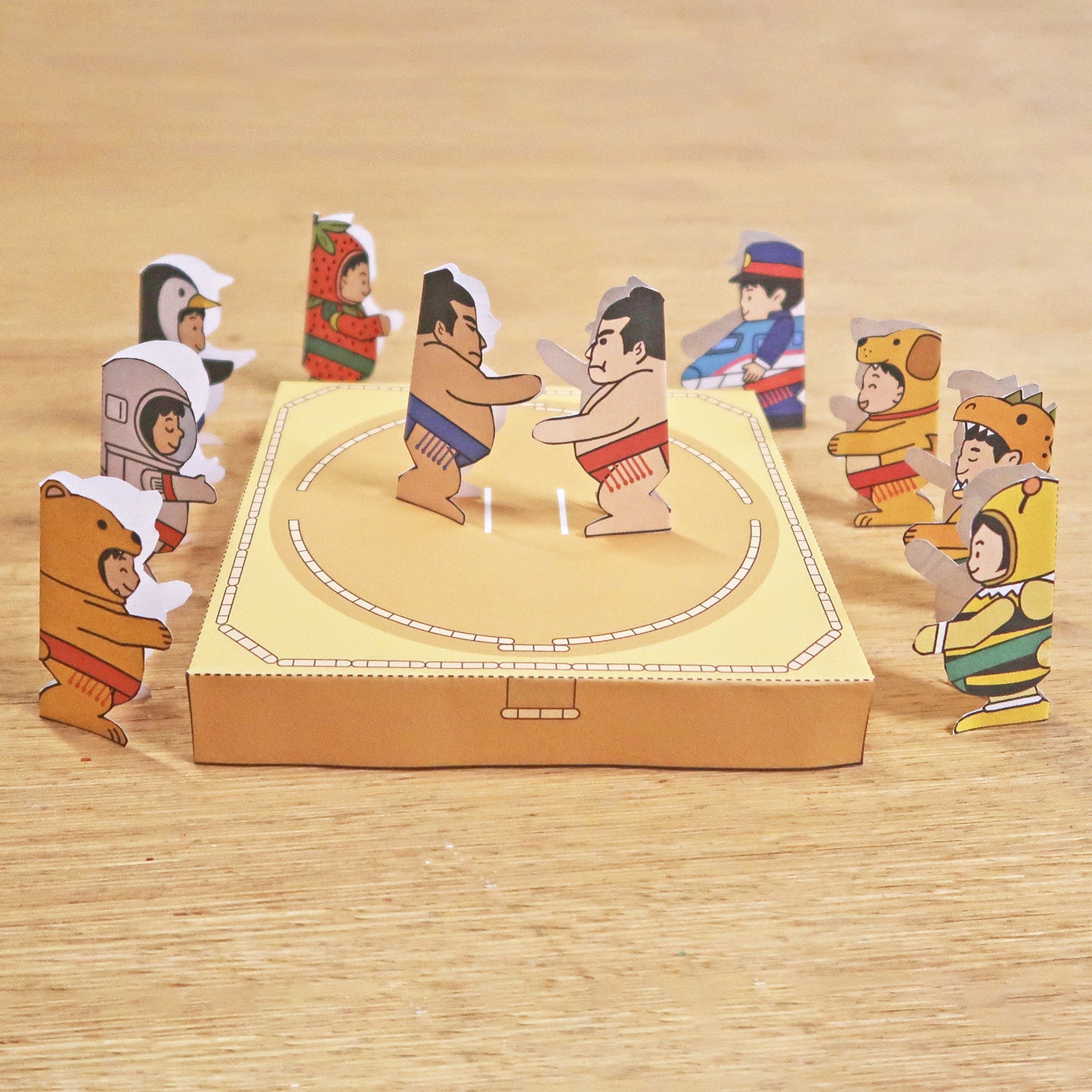 Japanese Paper Sumo Craft – Printable Make-and-Play Activity