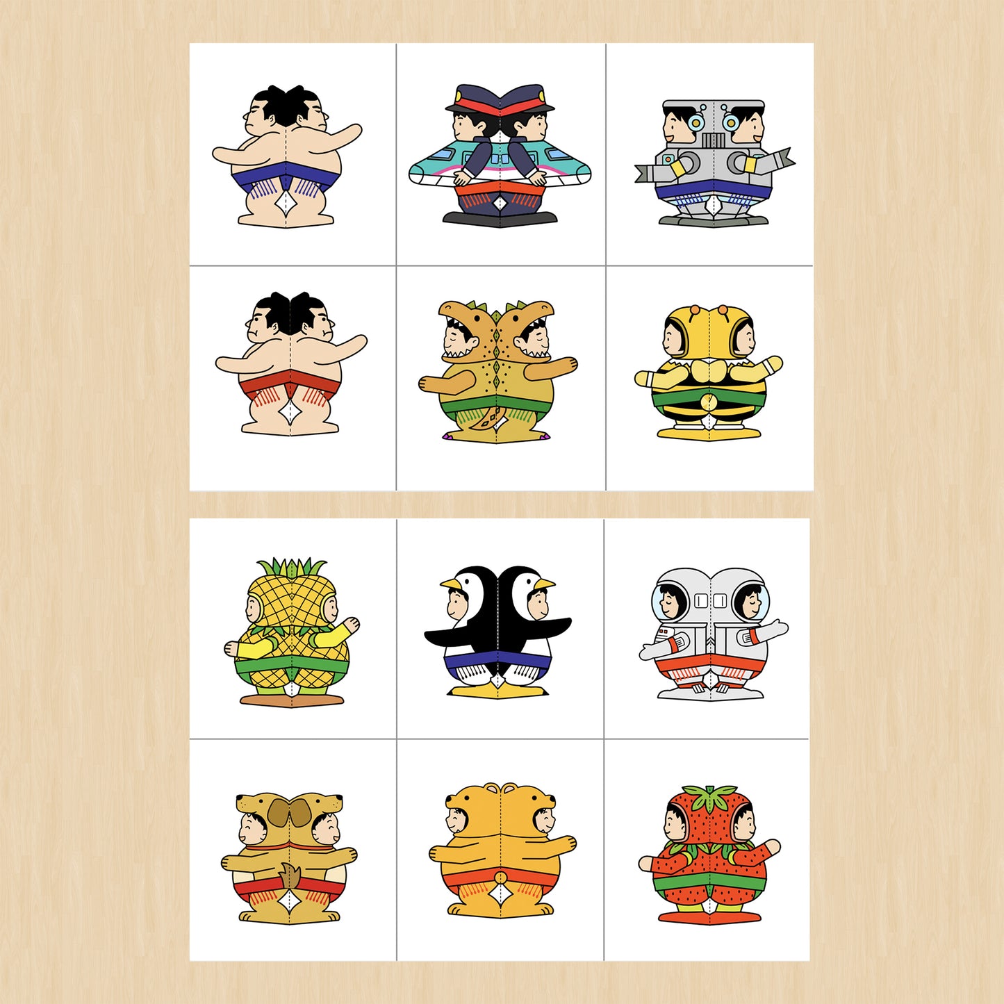 Japanese Paper Sumo Craft – Printable Make-and-Play Activity