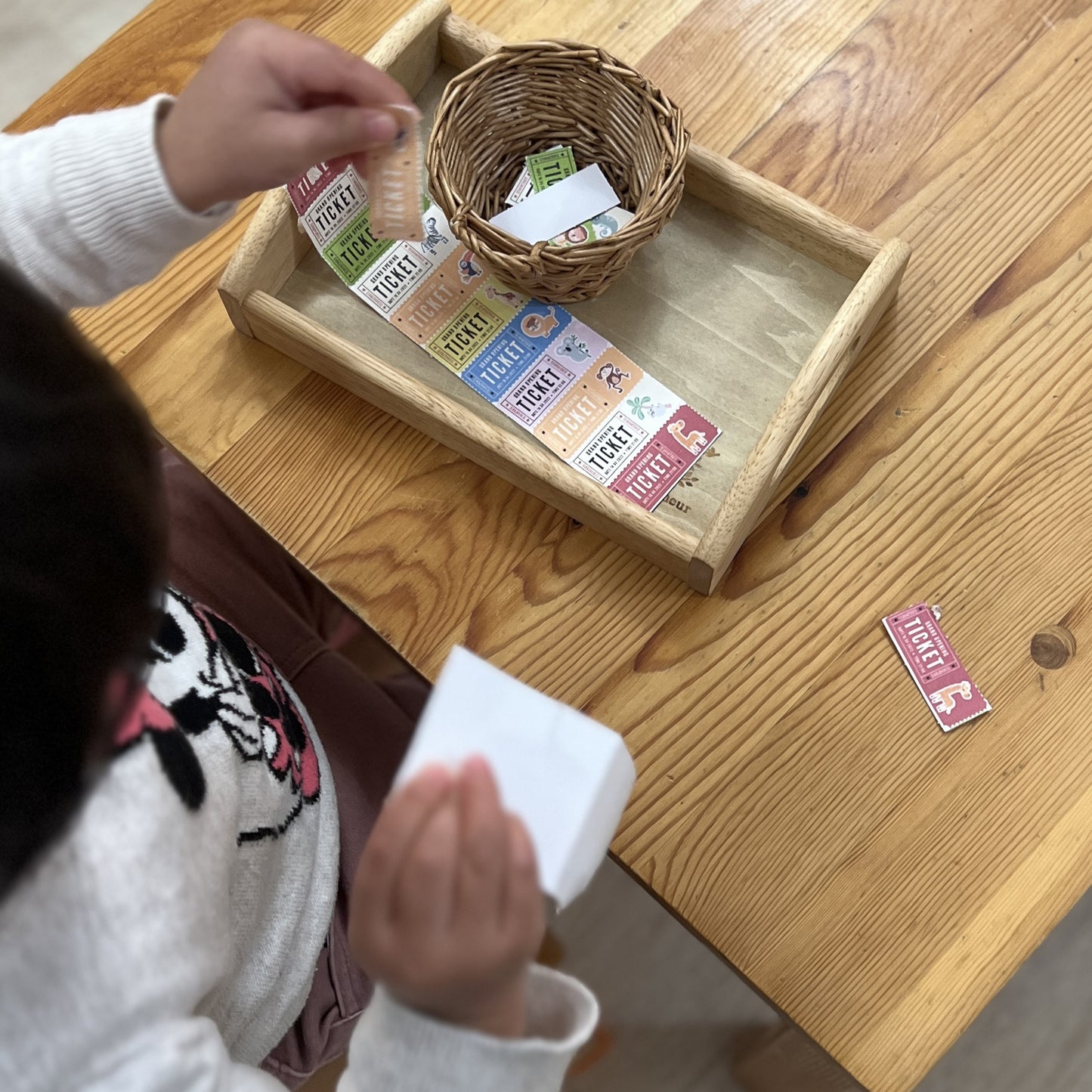 Zoo Ticket Tearing: A Fun Fine Motor Skill Activity for Kids