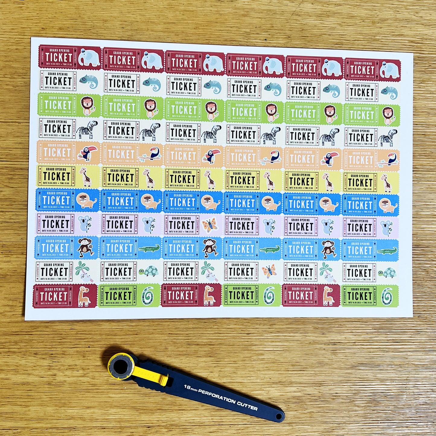 Zoo Ticket Tearing: A Fun Fine Motor Skill Activity for Kids