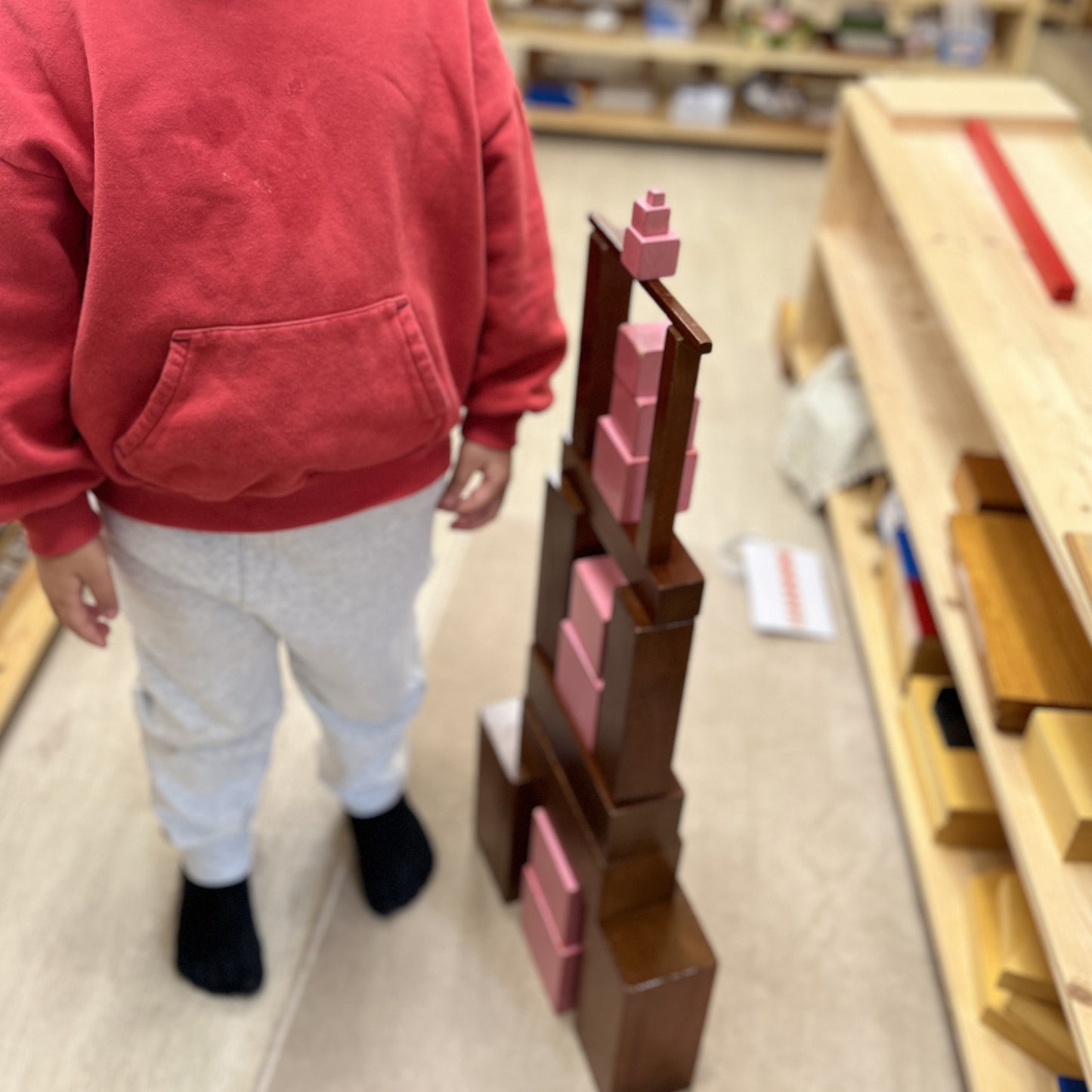 Montessori Pink Tower & Brown Stair All-in-One Pattern Card Set