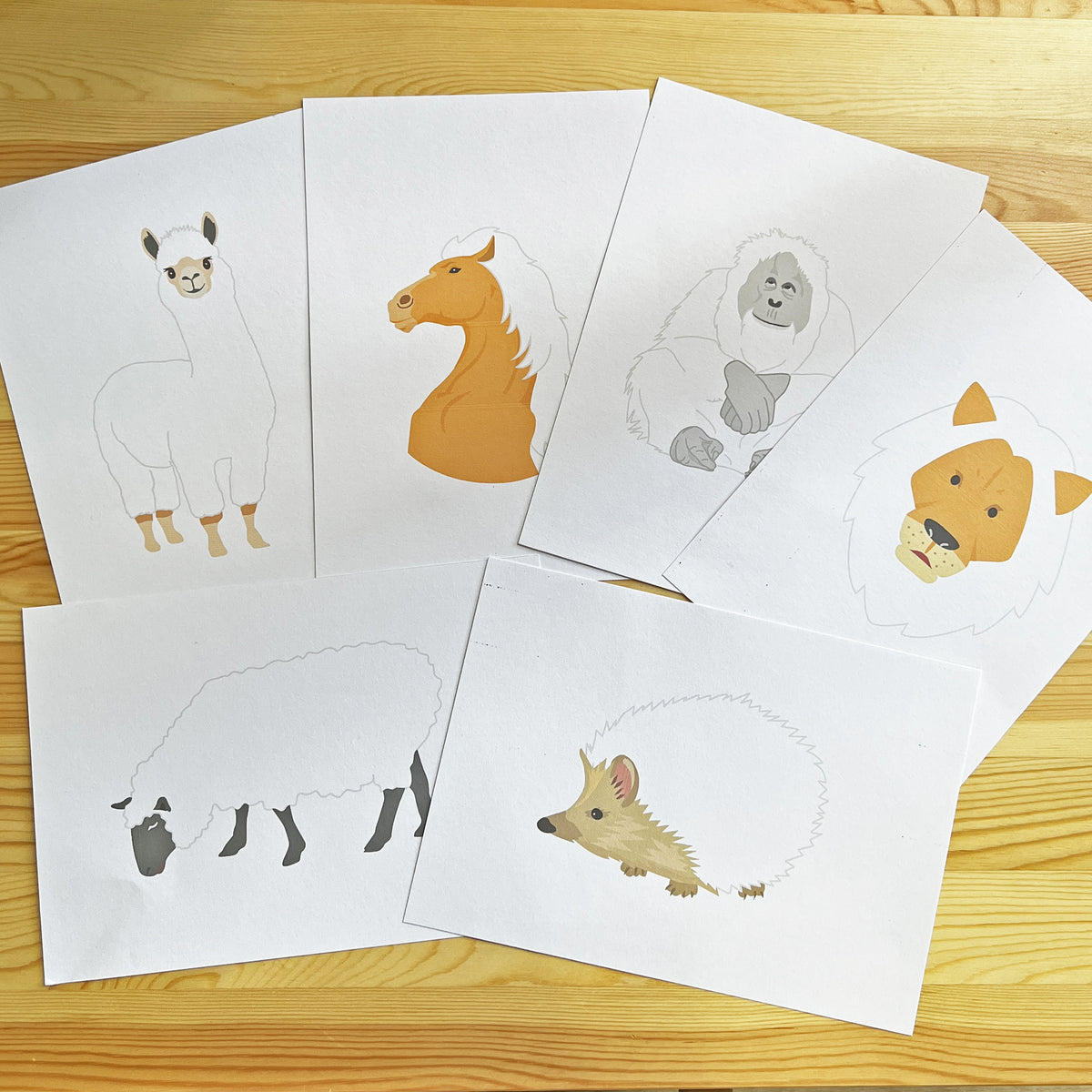 Chigiri-e - Animals – Montessori Resource Store Bambino